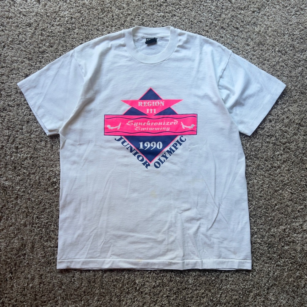 Mens vintage 90's junior Olympics graphic t-shirt